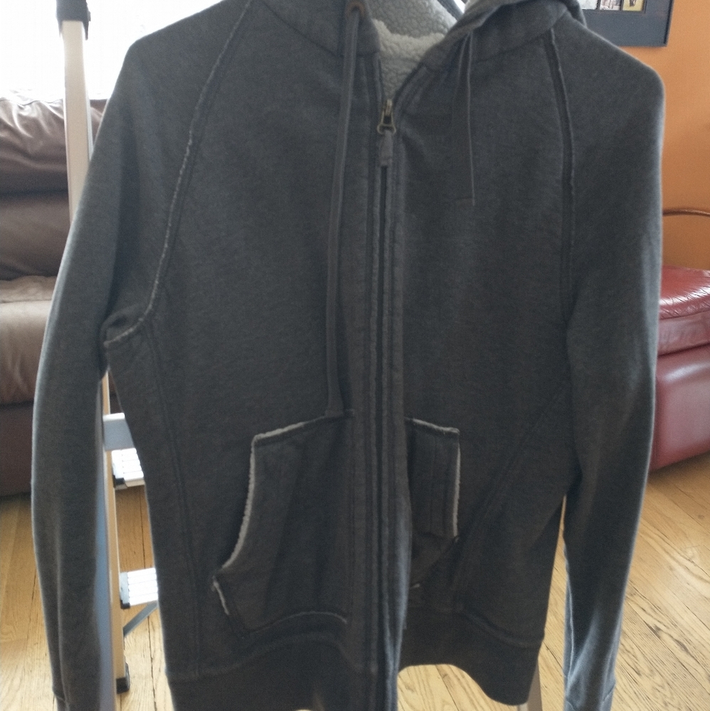 Thermal zip up sweater